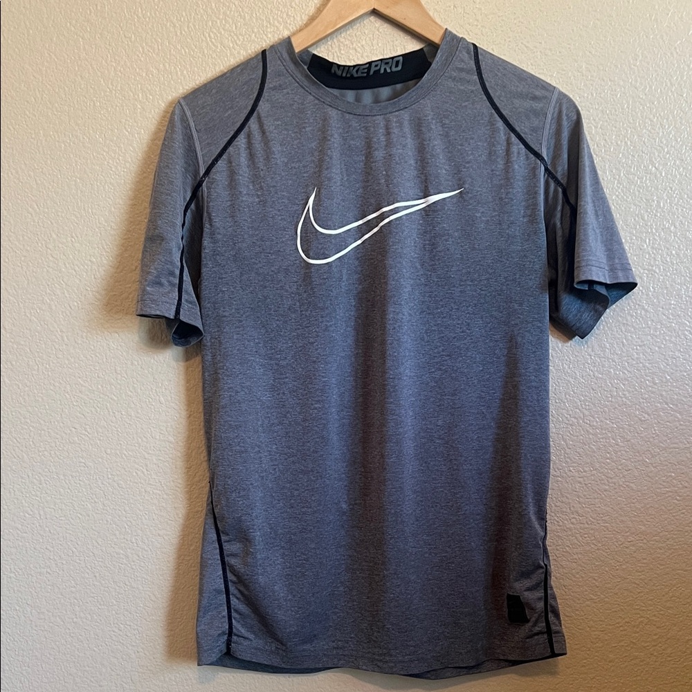 Nike Pro Boy’s Short Sleeve Gray Tee